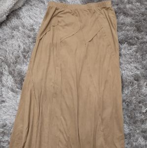 Olivia Blu long beige skirt. Size small